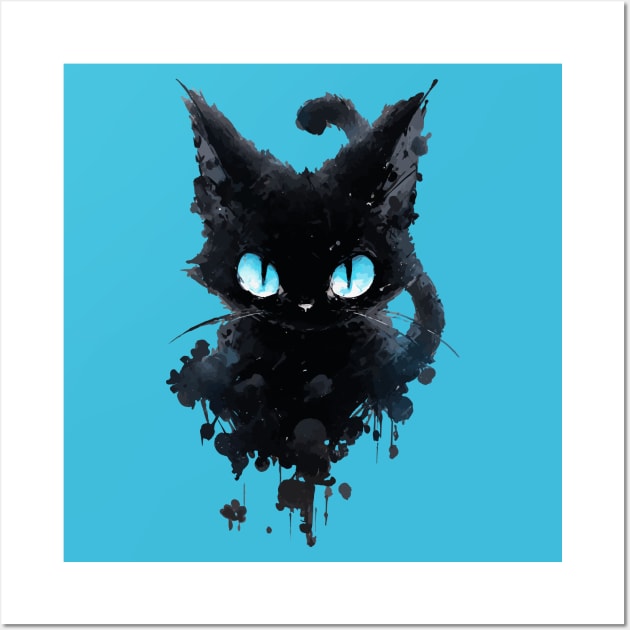 I am darkness (black cat) Wall Art by etherElric